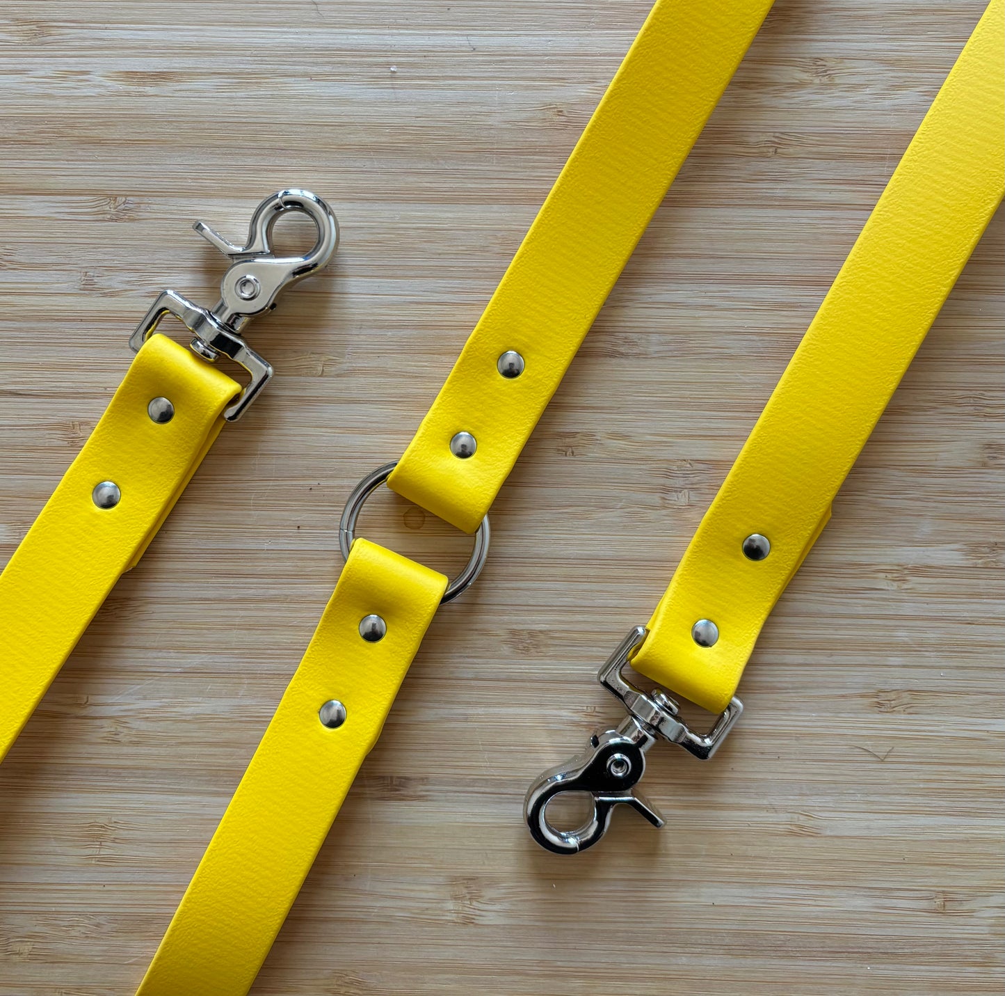 Laisse 4 Positions Jaune